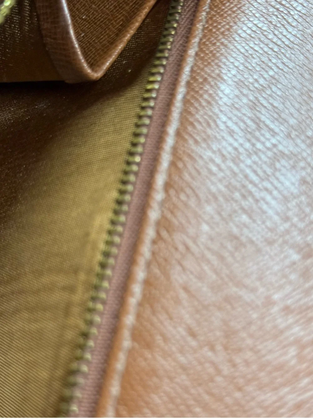 Louis Vuitton Monogram Foldover Clutch in Brown and Tan Leather Trim - Picture 14 of 16